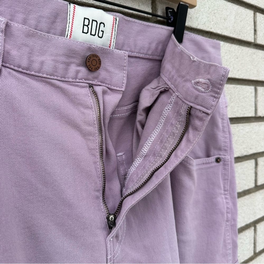 BDG Dropped Cargo Pants Lavender Wide Leg Utility Y2K 31 Urban Outfitters Skater - Picture 11 of 11